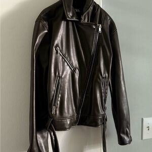 Zara Black Leather Jacket